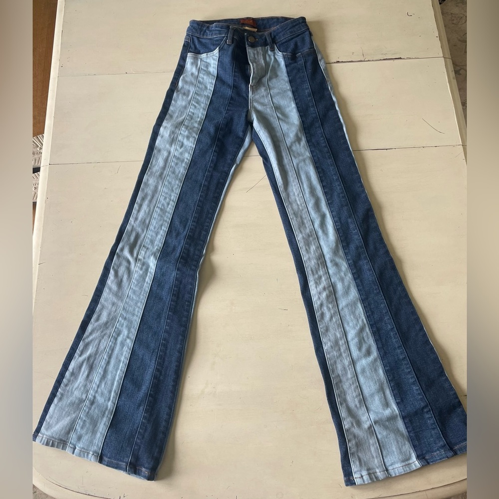 Ladies Striped Jeans